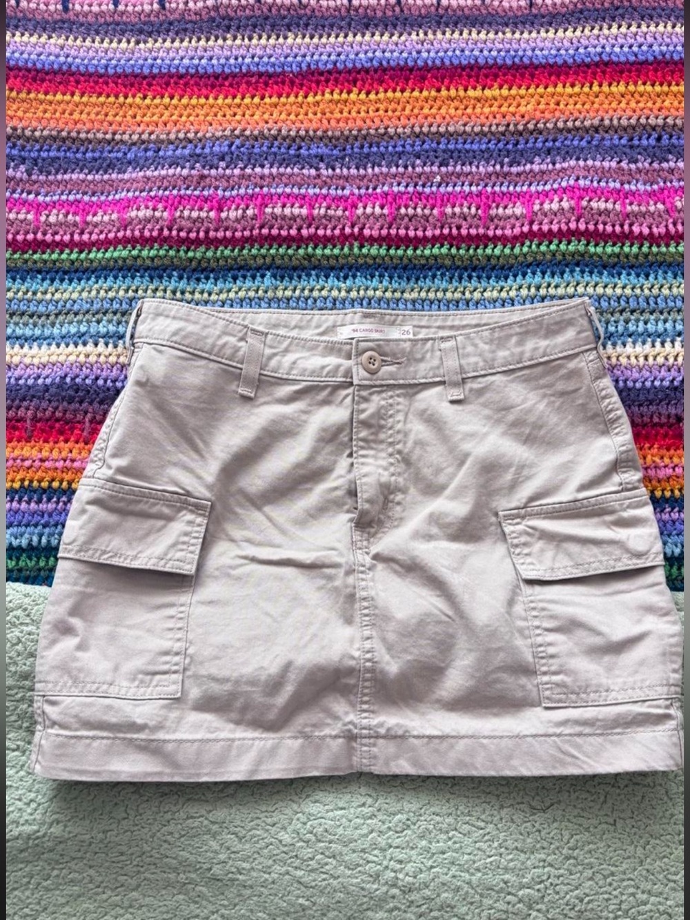 Levi's Women's Cargo Skirt in Light Tan